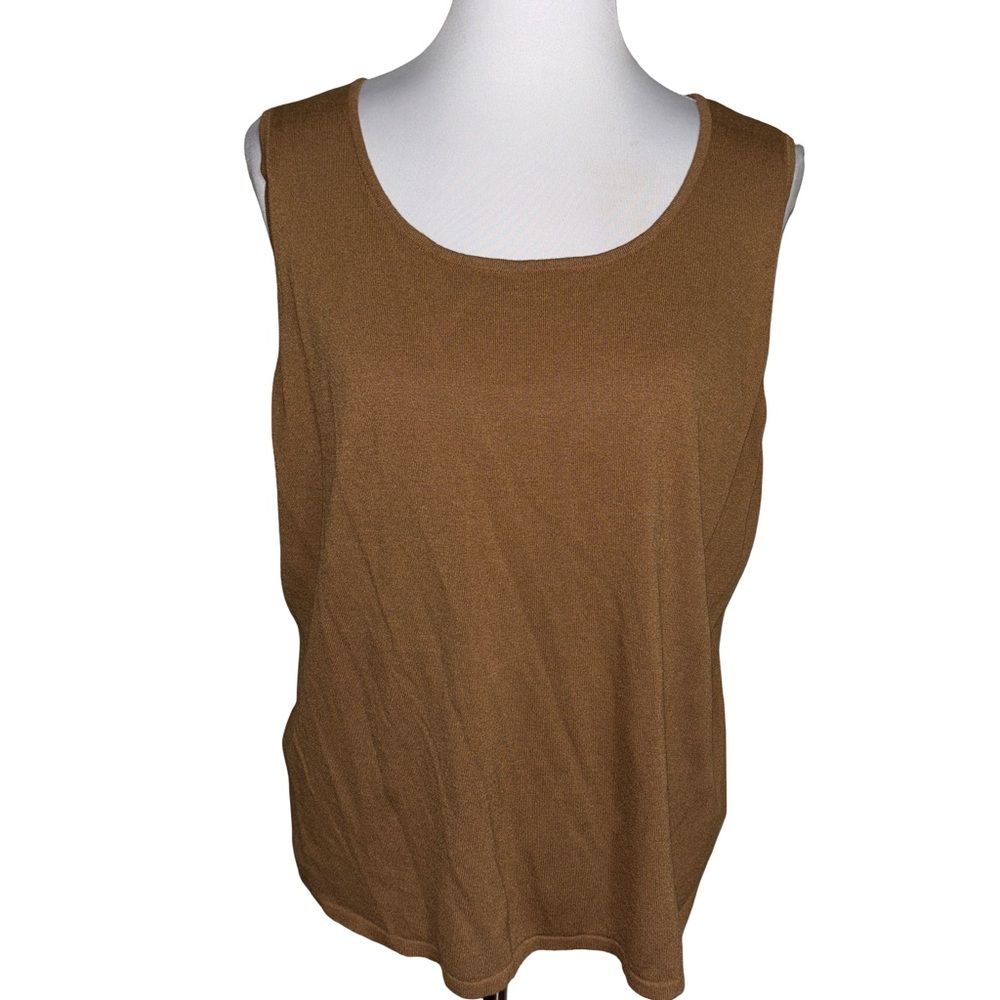 Adrienne Vittadini Tan Tank Top